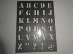 IJZEREN LETTER SJABLOON ALFABET / ABC, Ophalen of Verzenden, Gebruikt, Gereedschap of Toebehoren