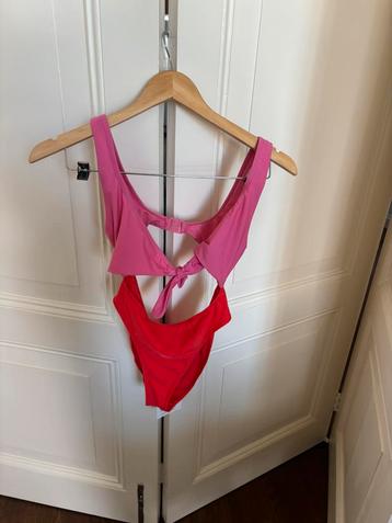 Missguided rood roze badpak, swimsuit, bikini maat XS/S beschikbaar voor biedingen