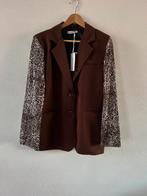Blazer met panter print mouwen L/XL, Bruin, Maat 42/44 (L), Nieuw, Ophalen of Verzenden