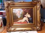 Schilderij "Amor aan het werk" Olieverf op Paneel Gesigneerd, Antiek en Kunst, Ophalen of Verzenden