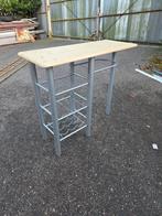 Bartafel met opbergruimte., Huis en Inrichting, Tafels | Statafels, Ophalen, Gebruikt