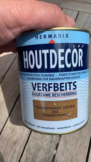 Verbeits van Houtdecor transparant groen (ongeopend) beschikbaar voor biedingen