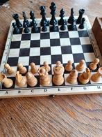 Klassieke Schaakspel hout Staunton schaakstukken met bord, Reisspel, Staunton, Een of twee spelers, Gebruikt