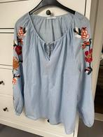 Edc esprit blouse ruimvallend maat xl met borduursels, Blauw, Edc, Maat 42/44 (L), Ophalen of Verzenden