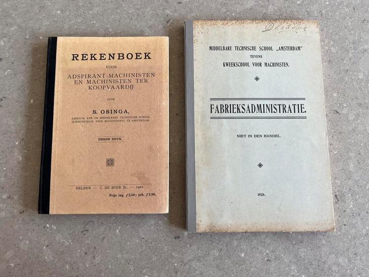 Fabrieksadministratie+Rekenboek, MTS Machinisten koopvaardij, Verzamelen, Scheepvaart, Zo goed als nieuw, Boek of Tijdschrift