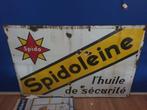 Emaille bord Spidoleine 1931 GROOT, Ophalen, Zo goed als nieuw, Reclamebord