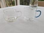 2 theeglazen, Huis en Inrichting, Keuken | Servies, Glas, Overige stijlen, Glas of Glazen, Gebruikt