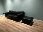 Zwarte DesignonStock BLOQ Bank 3-zits met Hocker, Ophalen, Driepersoons, Zo goed als nieuw, Rechte bank