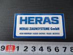 sticker HERAS zaunsysteme gmbh krefeld, Ophalen, Zo goed als nieuw