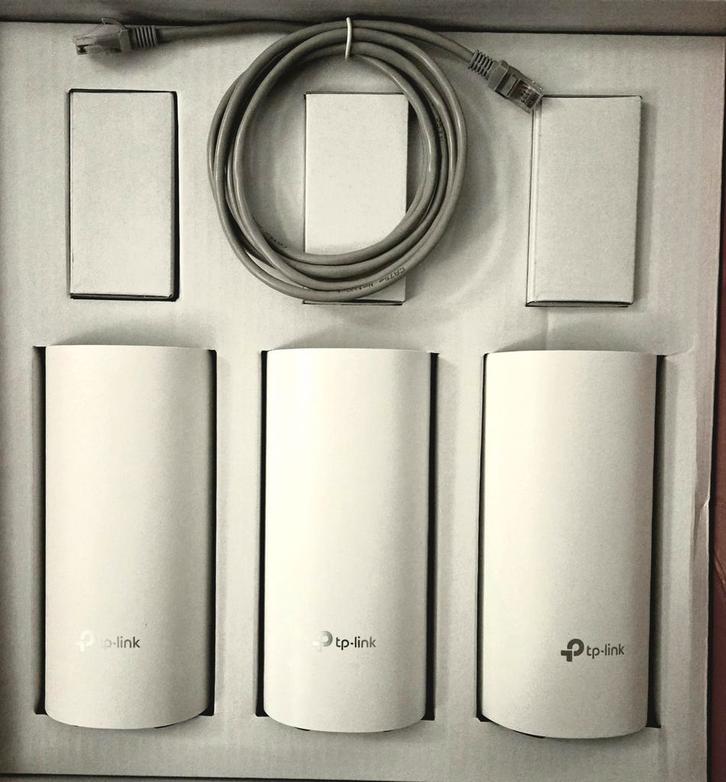 TP-Link Deco M5 Mesh WiFi Systeem (3 stuks), Computers en Software, Powerlines, Zo goed als nieuw, Ophalen of Verzenden