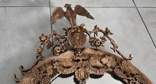 antieke wandspiegel–Empire / Napoleon III stijl, Antiek en Kunst, Antiek | Spiegels, Minder dan 50 cm, Rechthoekig, Ophalen of Verzenden