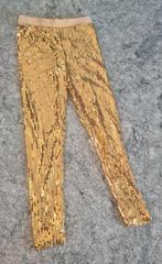 Gouden pailletten legging, Maat 38/40 (M), Geel, Ophalen of Verzenden, Zo goed als nieuw