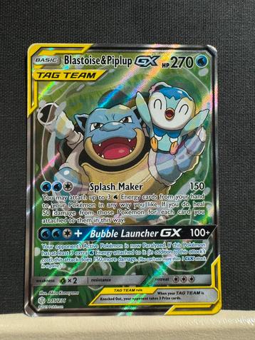 Blastoise & Piplup Tag Team beschikbaar voor biedingen