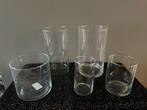 NIEUW Diverse ronde glazen vazen, zie beschrijving, Ophalen of Verzenden, Nieuw, Glas, Minder dan 50 cm