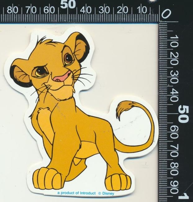 Sticker: The Lion King, Verzamelen, Stickers, Zo goed als nieuw, Strip of Tekenfilm, Ophalen of Verzenden