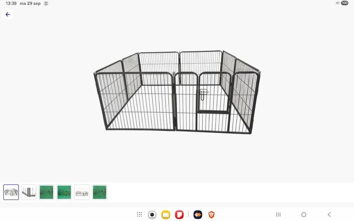 Adori Puppy Ren 8-delig, Dieren en Toebehoren, Hondenhokken, Zo goed als nieuw, Hondenkennel, 65 tot 100 cm, 110 cm of meer, Ophalen