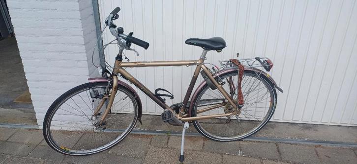 Gazelle hybride Cayo herenfiets, spec design, lees verder, Fietsen en Brommers, Fietsen | Heren | Herenfietsen, Gebruikt, Gazelle