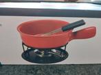 Fonduepan met vorken houder brander Set GUSTA kaasfondue, Ophalen of Verzenden, Zo goed als nieuw, Brander, Fonduepan