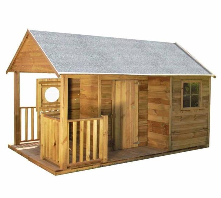 Houten speelhuisje Missy Fay, Kinderen en Baby's, Speelgoed | Buiten | Speelhuisjes, Nieuw, Hout, Ophalen of Verzenden