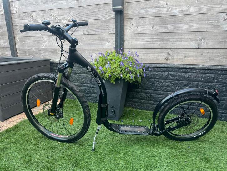 Kickbike Cross Max zwart zgan, Fietsen en Brommers, Steps, Zo goed als nieuw, Kickbike, Ophalen