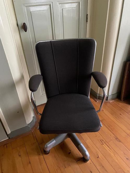 Gispen President bureaustoel model 357 met nieuwe bekleding, Huis en Inrichting, Bureaustoelen, Gebruikt, Bureaustoel, Grijs, Ophalen