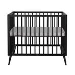 TWF Box Nina zwart inclusief boxmatras - zo goed als nieuw!, Kinderen en Baby's, Boxen, Ophalen, Zo goed als nieuw, Rechthoekig