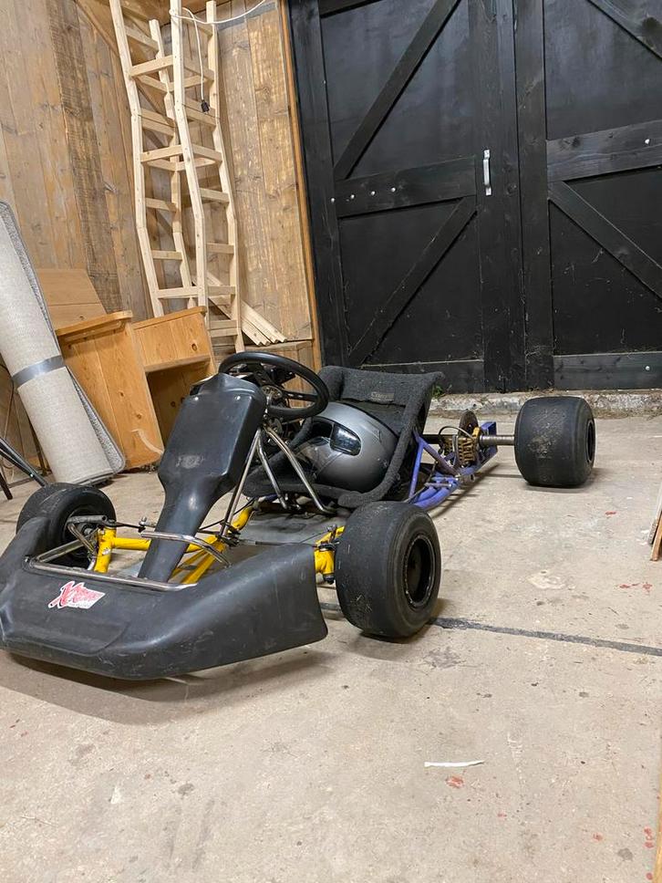 Karts 200cc Honda - Opgevoerd + Pitkar & Nieuwe Banden, Fietsen en Brommers, Minibikes, Midibikes en Pitbikes, Zo goed als nieuw