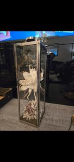 Prachtige zilverkleurige glazen zuil 70 cm hoog., Huis en Inrichting, Woonaccessoires | Zuilen en Pilaren, Ophalen of Verzenden