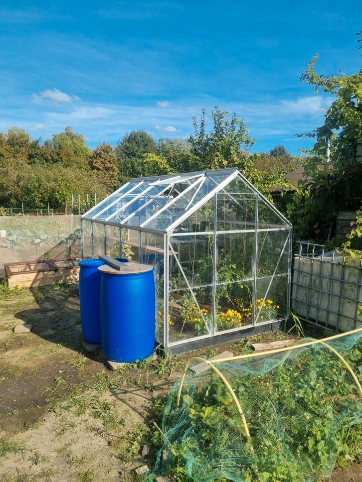 Glazen Tuinkas - Kweek je eigen groenten!, Tuin en Terras, Kassen, Gebruikt, Kweekkas, Aluminium, Glas, Ophalen