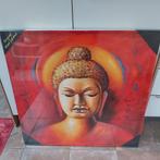 Handgeschilderde Boeddha op canvas, 100% NIEUW, Nieuw, Ophalen of Verzenden, Schilderij, 75 tot 100 cm