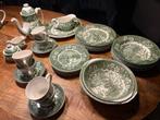 Antiek Servies met Groene Print, Antiek en Kunst, Ophalen
