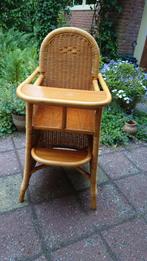 Vintage kinderstoel riet en bamboe, Kinderen en Baby's, Kinderstoelen, Ophalen, Zo goed als nieuw
