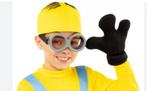 Minions accesoires Bril, muts en 2 handschoenen, Carnaval, Nieuw, Overige maten, Ophalen of Verzenden