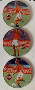 3 Lichtmetalen onderzetters van Coca-Cola met voetballers., Ophalen of Verzenden, Overig