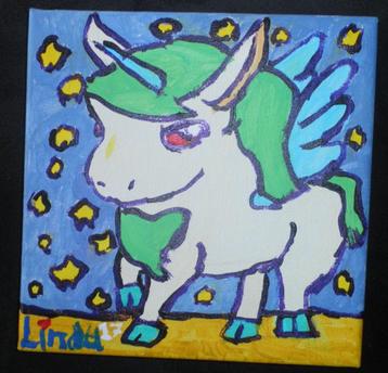 schilderij op doek eenhoorn 17 beschikbaar voor biedingen