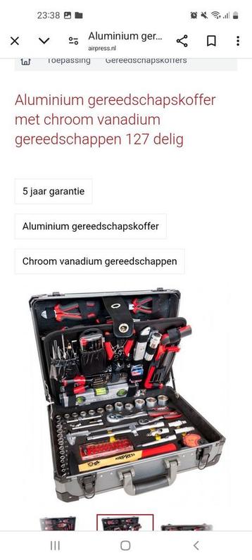 Gereedschapset koffer Airpress  beschikbaar voor biedingen