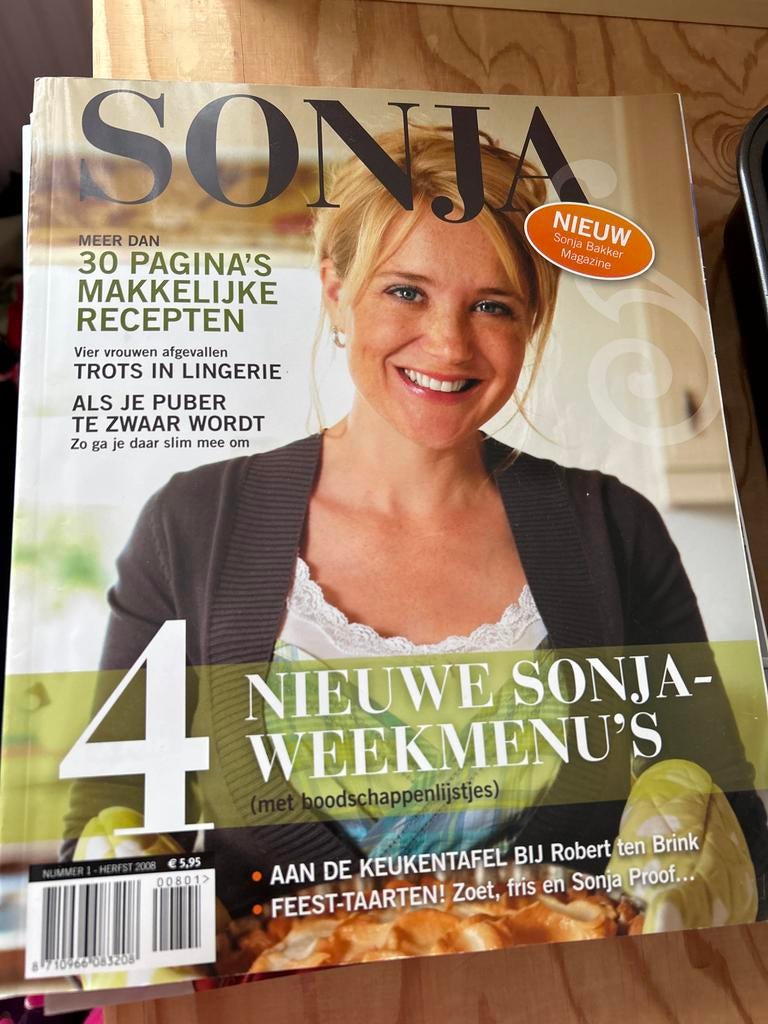 7 Sonja Bakker Tijdschriften met Recepten, Ophalen of Verzenden, Zo goed als nieuw, Damesbladen