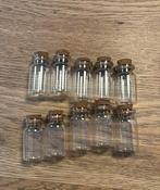 10 mini flesjes met kurk dop, Ophalen of Verzenden, Nieuw, Overige typen