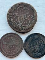 3 zeer oude munten rusland, Verzenden, Rusland