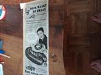 Advertentie van Unox rookworst 3 1952, Ophalen of Verzenden, Gebruikt, Overige typen