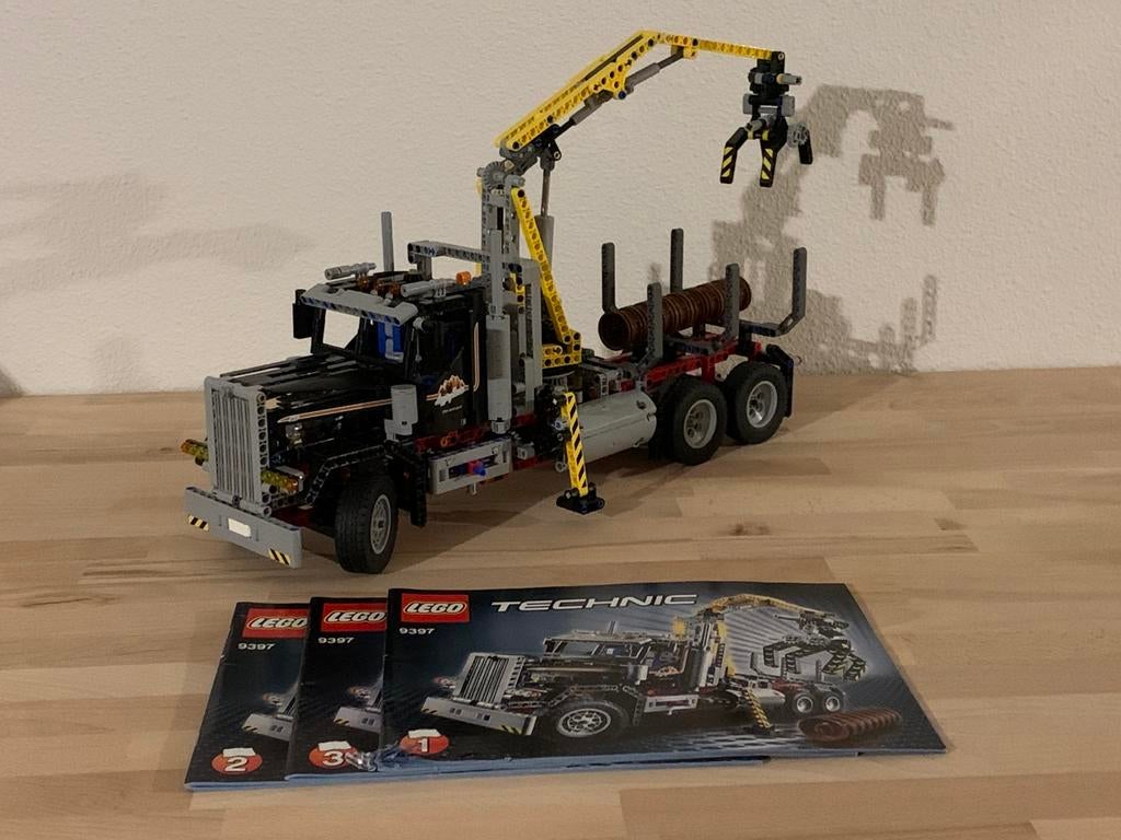 Lego technic 9397 houttransport boomstam transport, Kinderen en Baby's, Speelgoed | Duplo en Lego, Ophalen, Gebruikt, Complete set