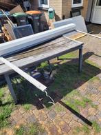 rolluik Elektrisch, Doe-het-zelf en Verbouw, Rolluiken, Ophalen, Gebruikt, 100 tot 150 cm, Crème of Beige