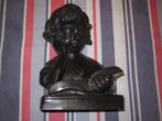 een lezend bronzen meisje, Antiek en Kunst, Ophalen of Verzenden