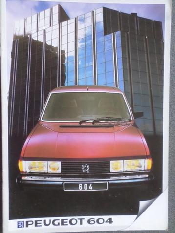 Peugeot 604 Brochure beschikbaar voor biedingen