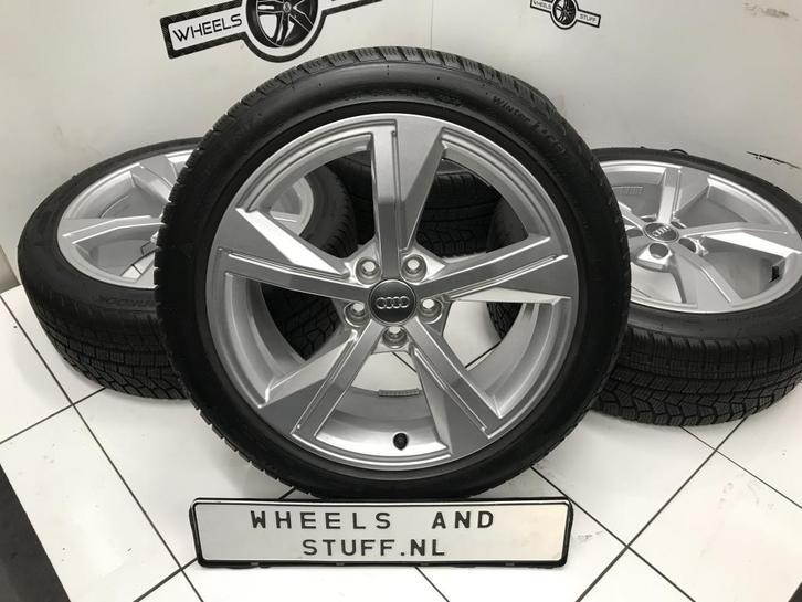 Audi A1 lichtmetaal velgen 17"inch winterbanden 5x100, Auto-onderdelen, Banden en Velgen