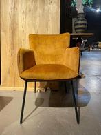 Set van 6 donkergele stoelen, Overige kleuren, Nieuw, Ophalen of Verzenden, Stof