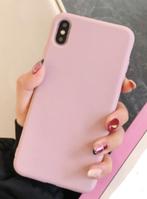 Zachte siliconen case cover voor Iphone XS MAX licht roze, Ophalen of Verzenden, Nieuw, IPhone XS Max, Hoesje of Tasje