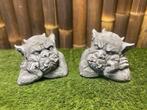 Set (2) Gargoyle borstbeelden