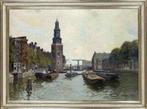 ==Herman Bogman jr 1890-1975==fraai stadsgezicht AMSTERDAM==, Antiek en Kunst, Kunst | Schilderijen | Klassiek, Ophalen of Verzenden