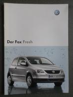 Volkswagen VW Fox Fresh brochure, Boeken, Auto's | Folders en Tijdschriften, Gelezen, Volkswagen, Verzenden